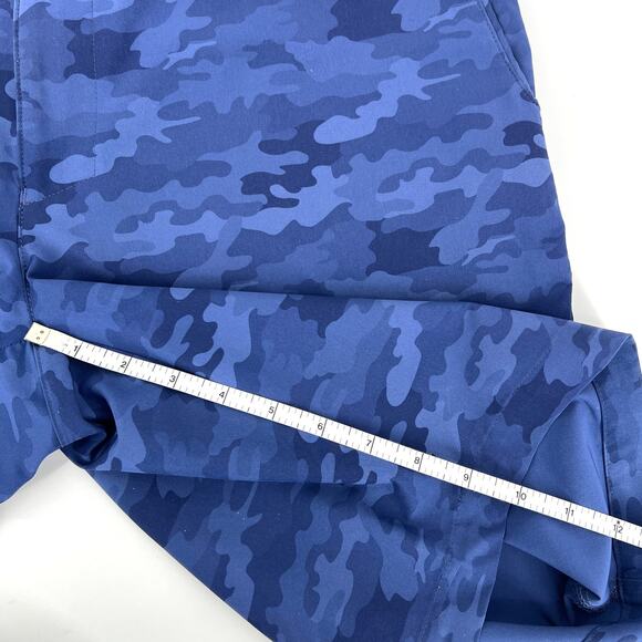 Peter Millar Blue Crown Sport Mens Camo Performance Stretch Golf Shorts Size 34 - Picture 5 of 10
